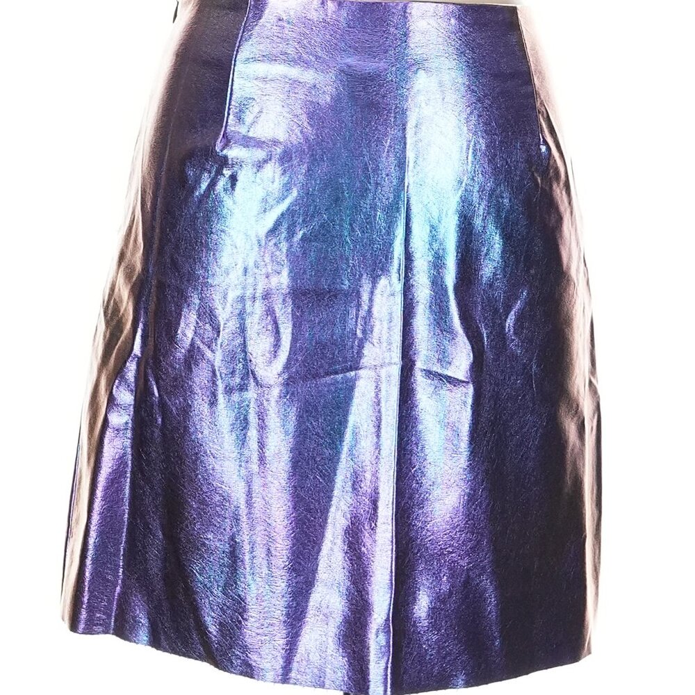 Noisy May faux leather metallic skirt - Picture 4 of 7